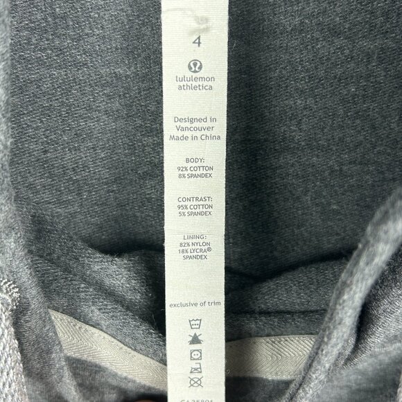 Lululemon Flashback Pullover Women 4 Hoodie‎ Grey Dolman Oversized Sweatshirt - Picture 13 of 13